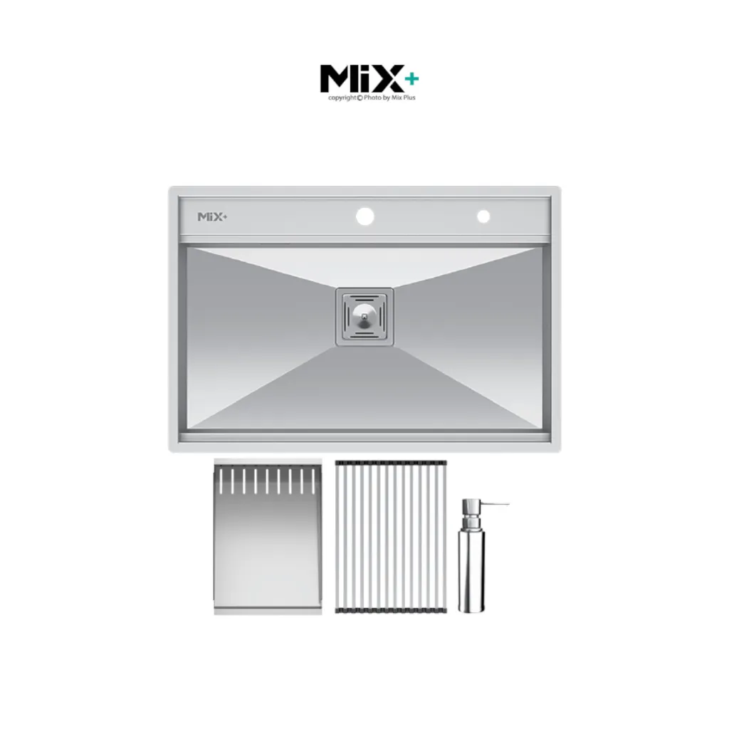 سینک ظرفشویی توکار باکس‌دار میکس پلاس مدل D74