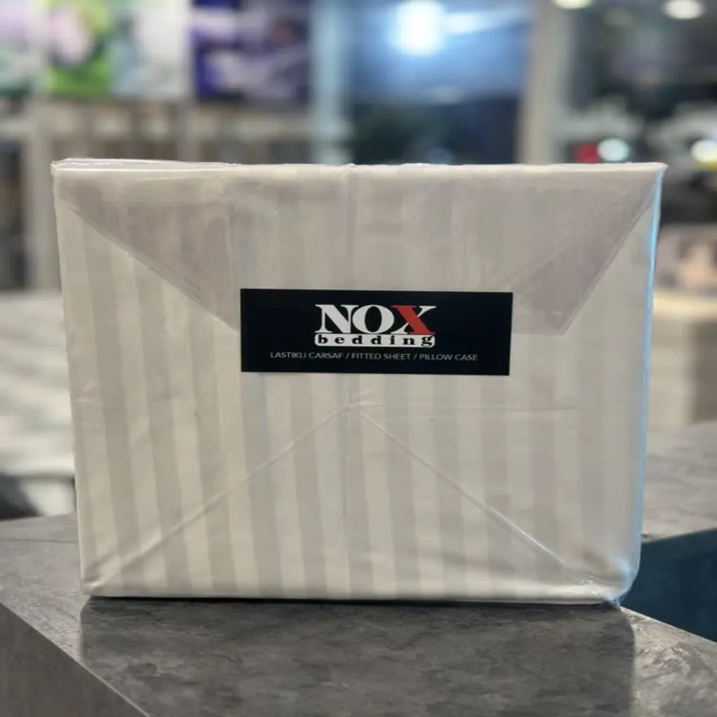 نیم ست ملحفه هتلی استخوانی