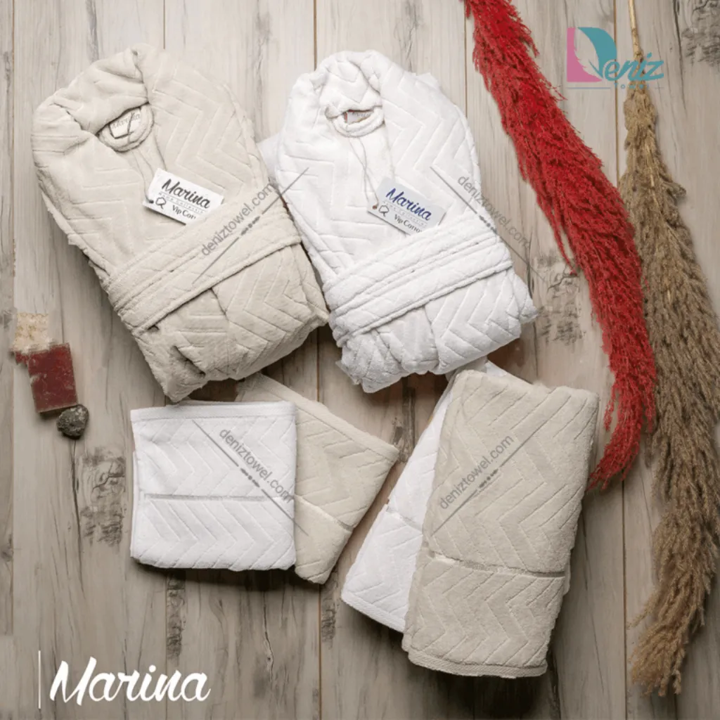 سرویس حوله MARINA (06) سایز XL , L