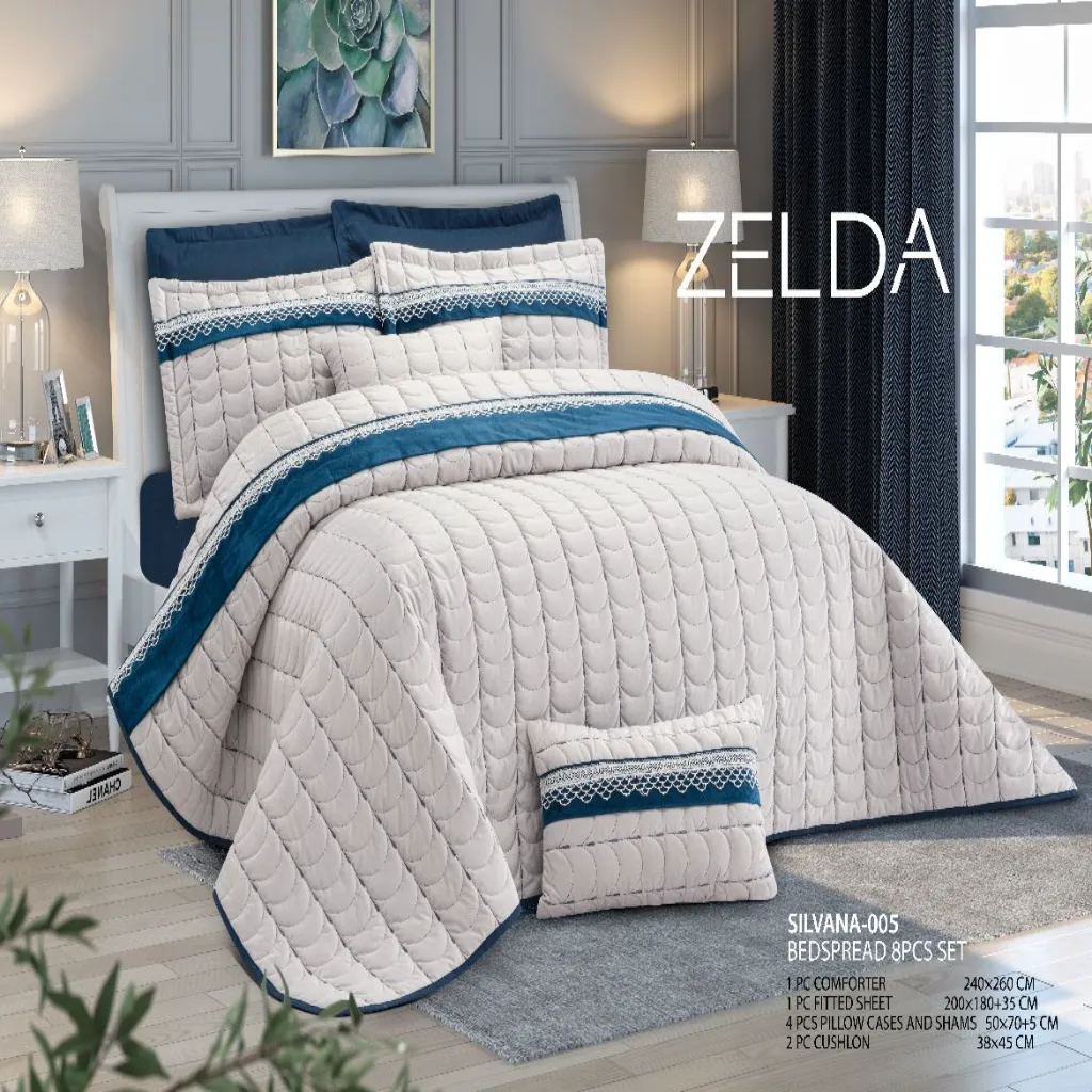 لحاف روتختی زلدا مدل سیلوانا✅