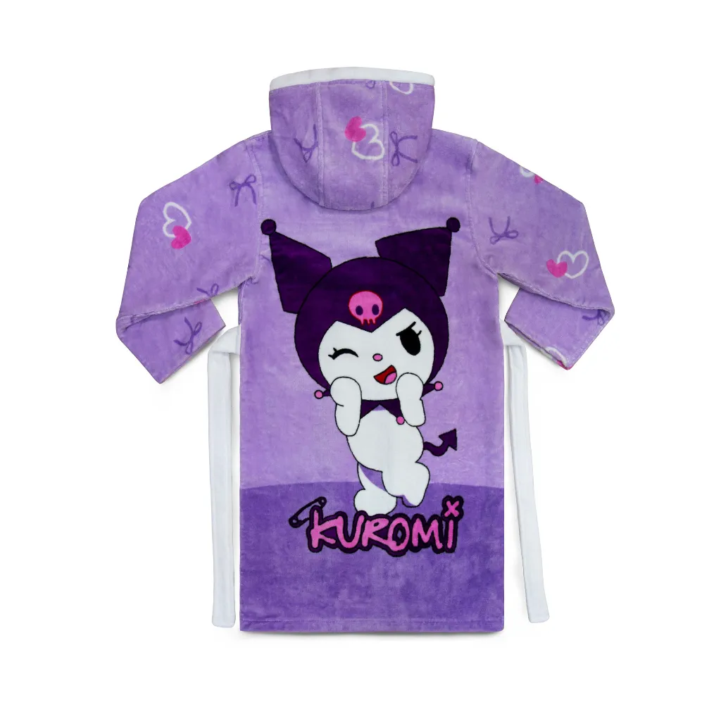 حوله پالتویی بچگانه POODIRAN مدل کرومی بنفش سایز 80