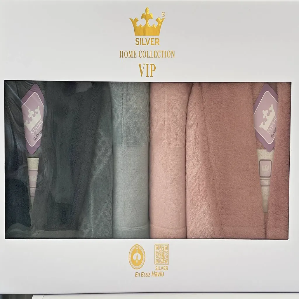 سرویس حوله عروس داماد (SILVER (05