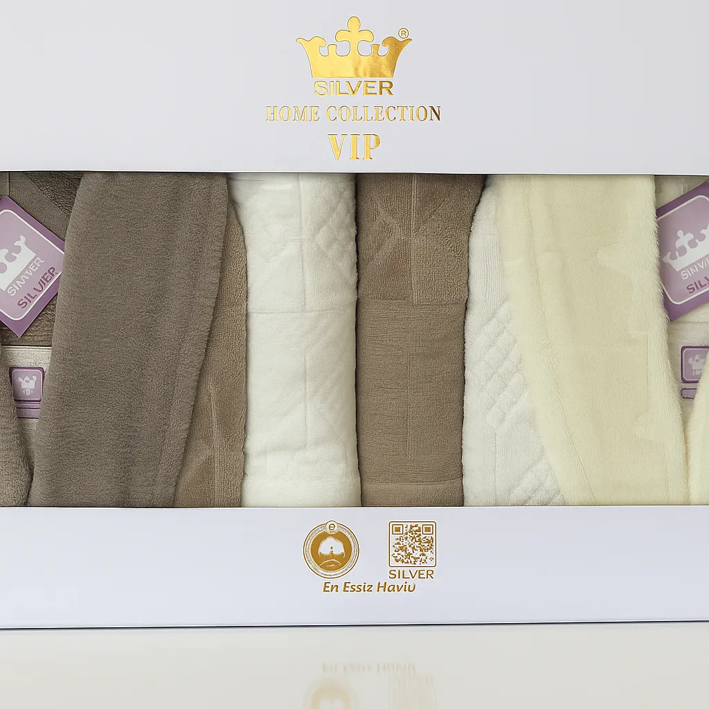 سرویس حوله عروس داماد (SILVER (03