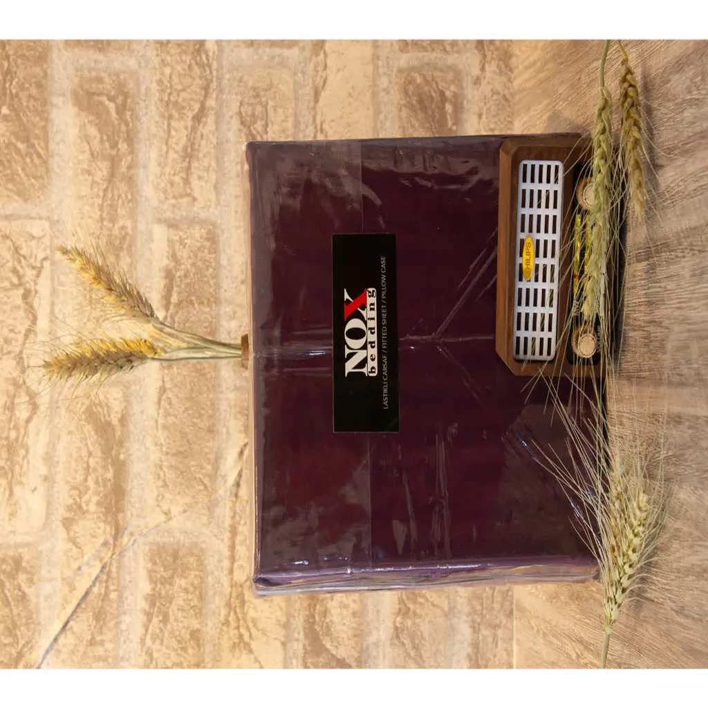 نیم ست ملحفه هتلی یکنفره ( زرشکی)