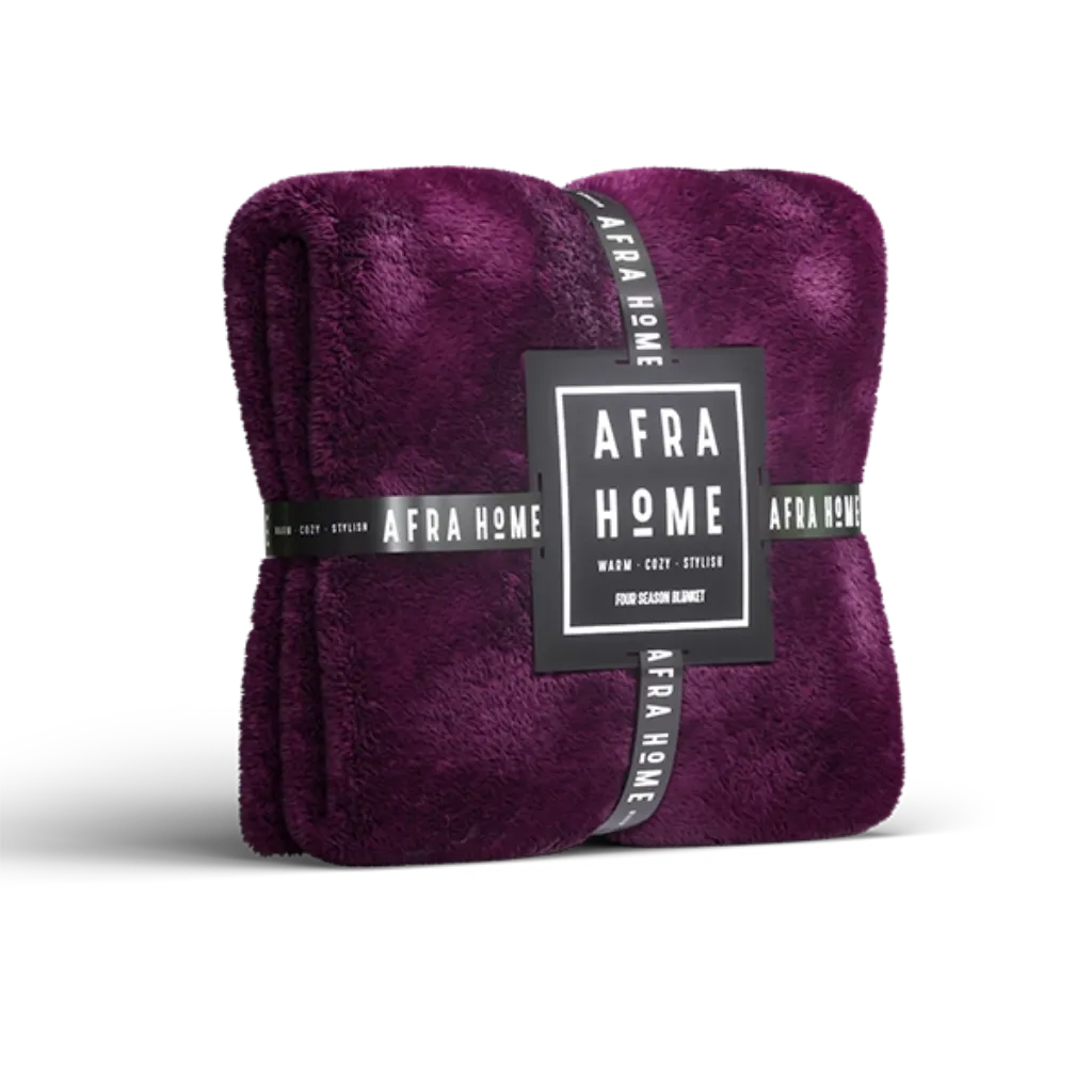 پتو دونفره چهارفصل(بادمجانی)