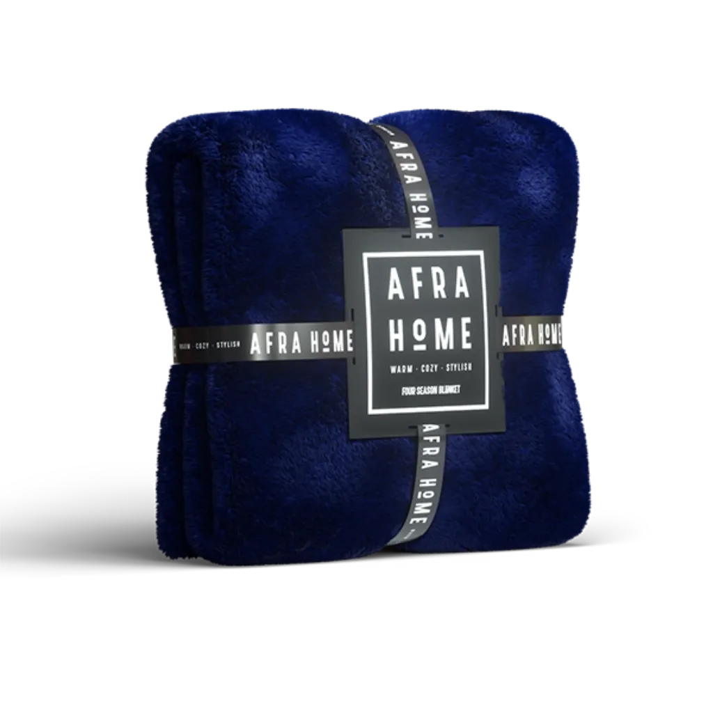 پتو دونفره چهارفصل(سرمه ای)