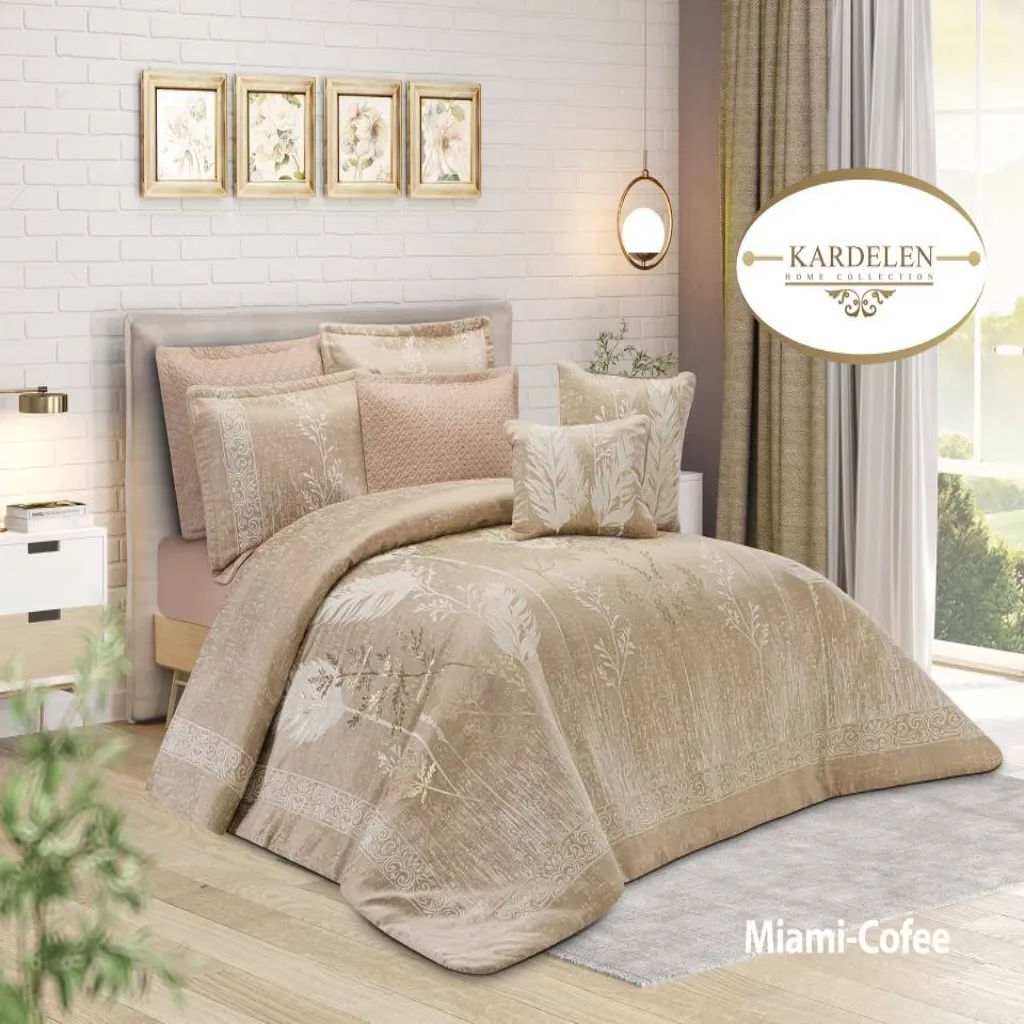 لحاف روتختی کاردلن مدل MIAMI (COFEE)