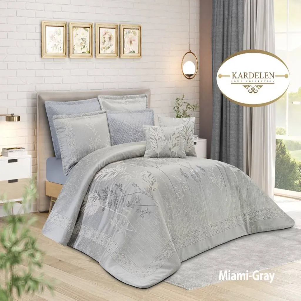 لحاف روتختی کاردلن مدل MIAMI (GRAY)