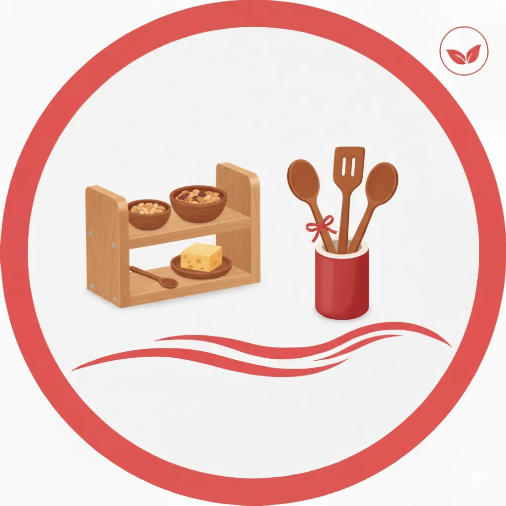 سینی و ظروف چوبی