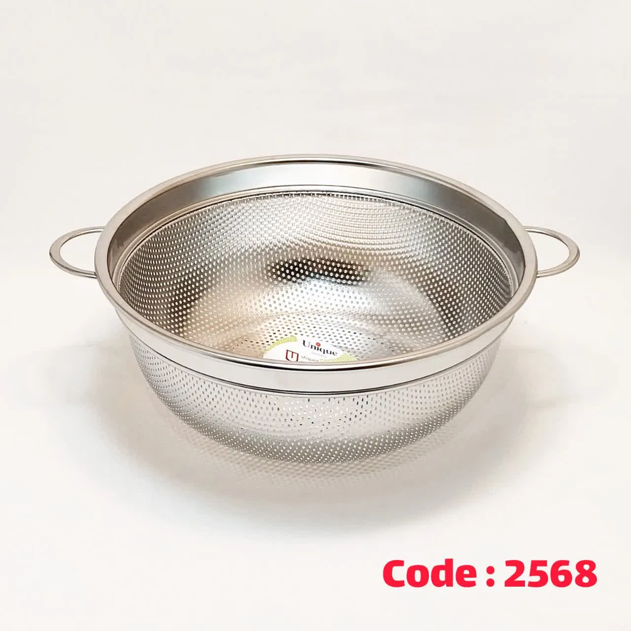 آبکش لبه دار پانچی 30 استیل