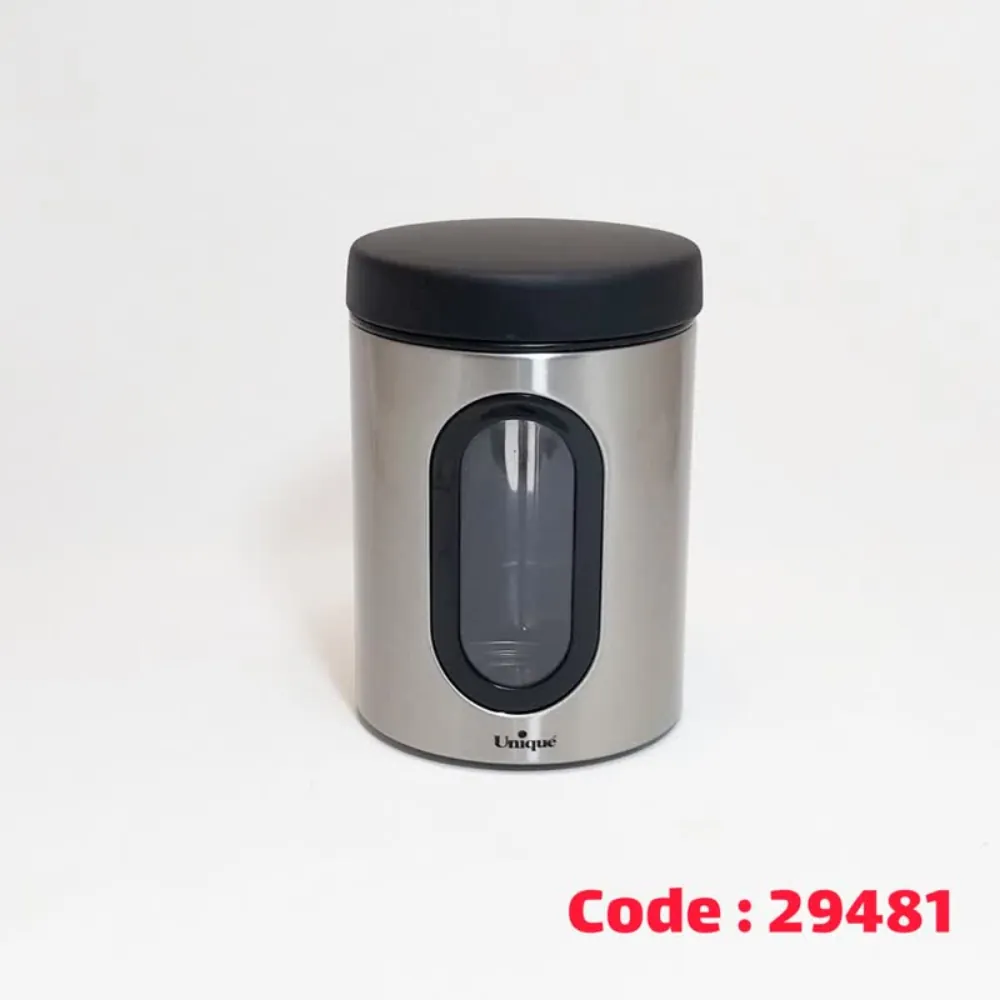 بانکه حبوبات پنجره ای کوچک استیل 5970 یونیک