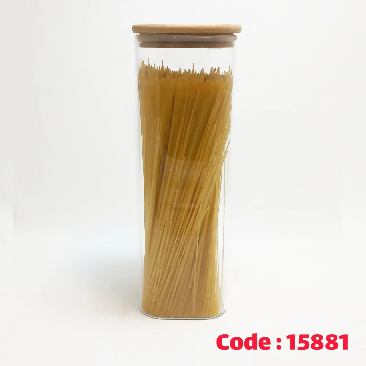 بانکه ماکارونی 4 گوش پیرکس 29 سانت درب چوب 1758 یونیک