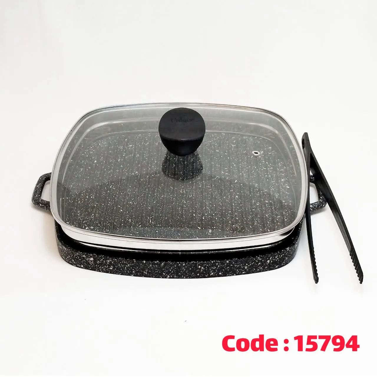 تابه 4 گوش گریل چدن بزرگ 6009 یونیک