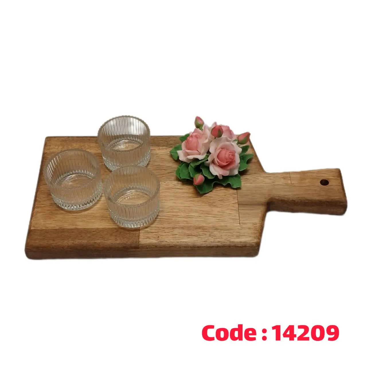 تخته سرو دسته دار طرح ساطور چوب یاکا