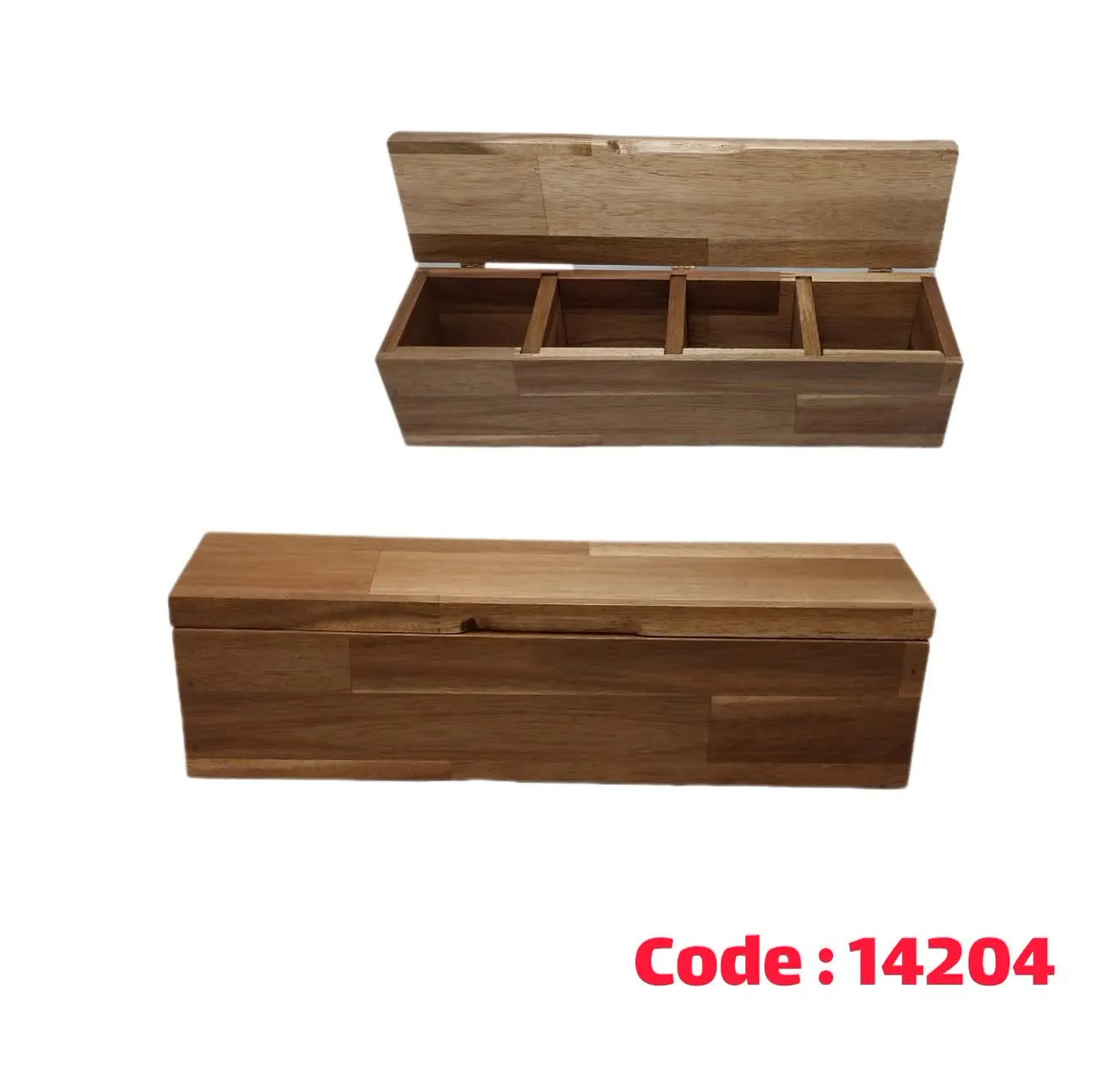 تی بگ 4 خانه مستطیل چوب یاکا 40×12