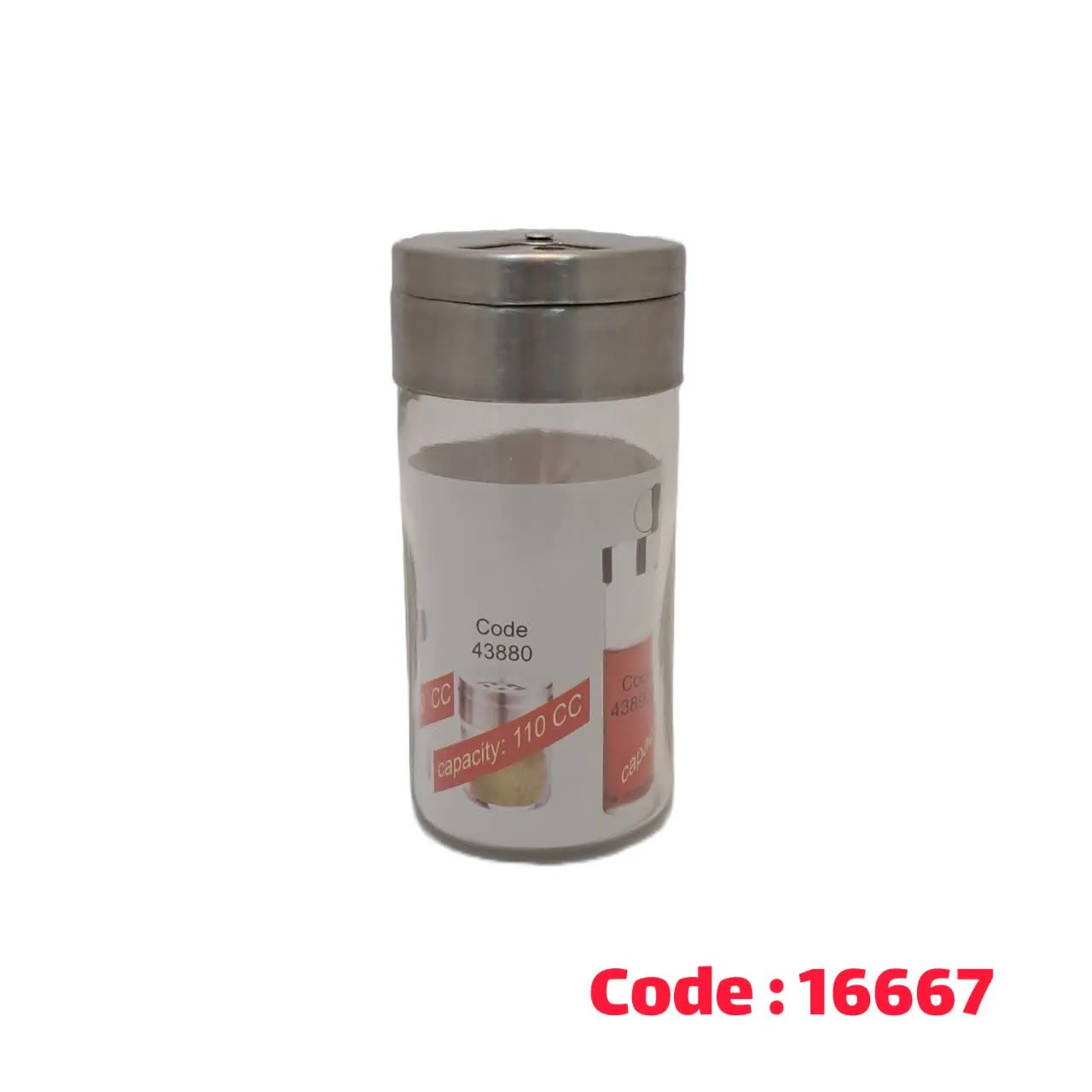 جا ادویه 3 کاره متوسط طرح بیسیک درب استیل