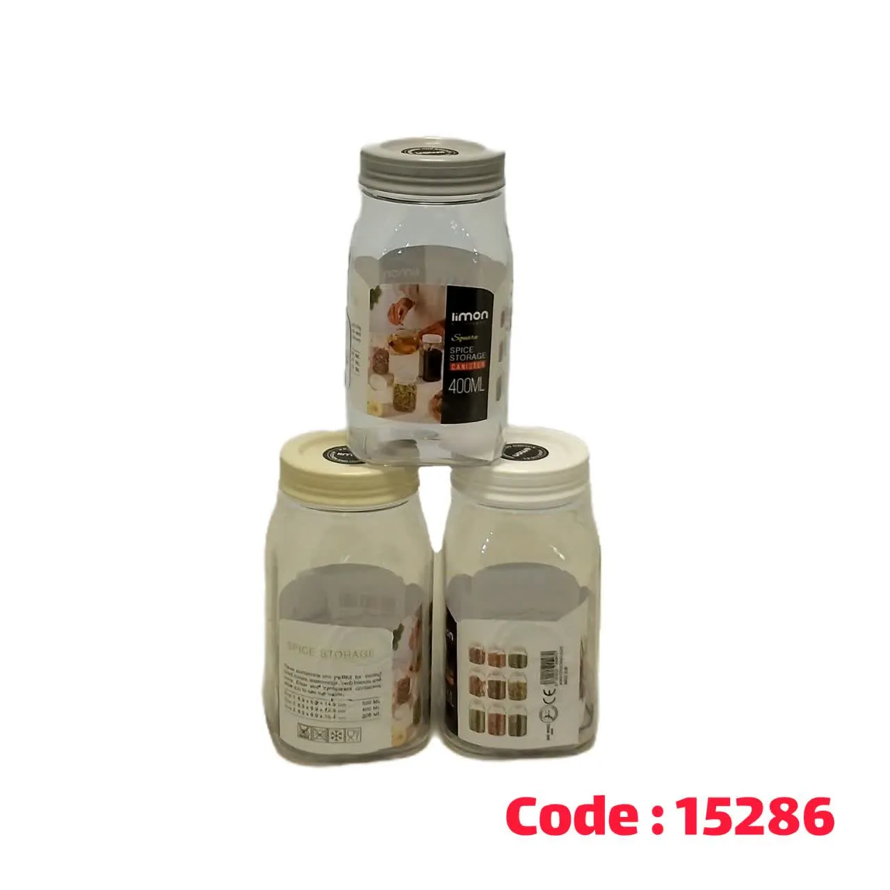 جا ادویه 4 گوش پت 0.4 لیتر لیمون