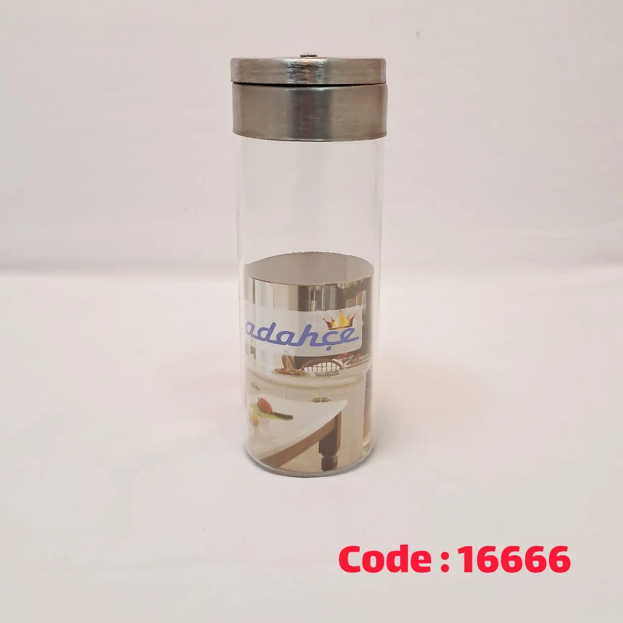 جا ادویه سه کاره بلند طرح بیسیک درب استیل