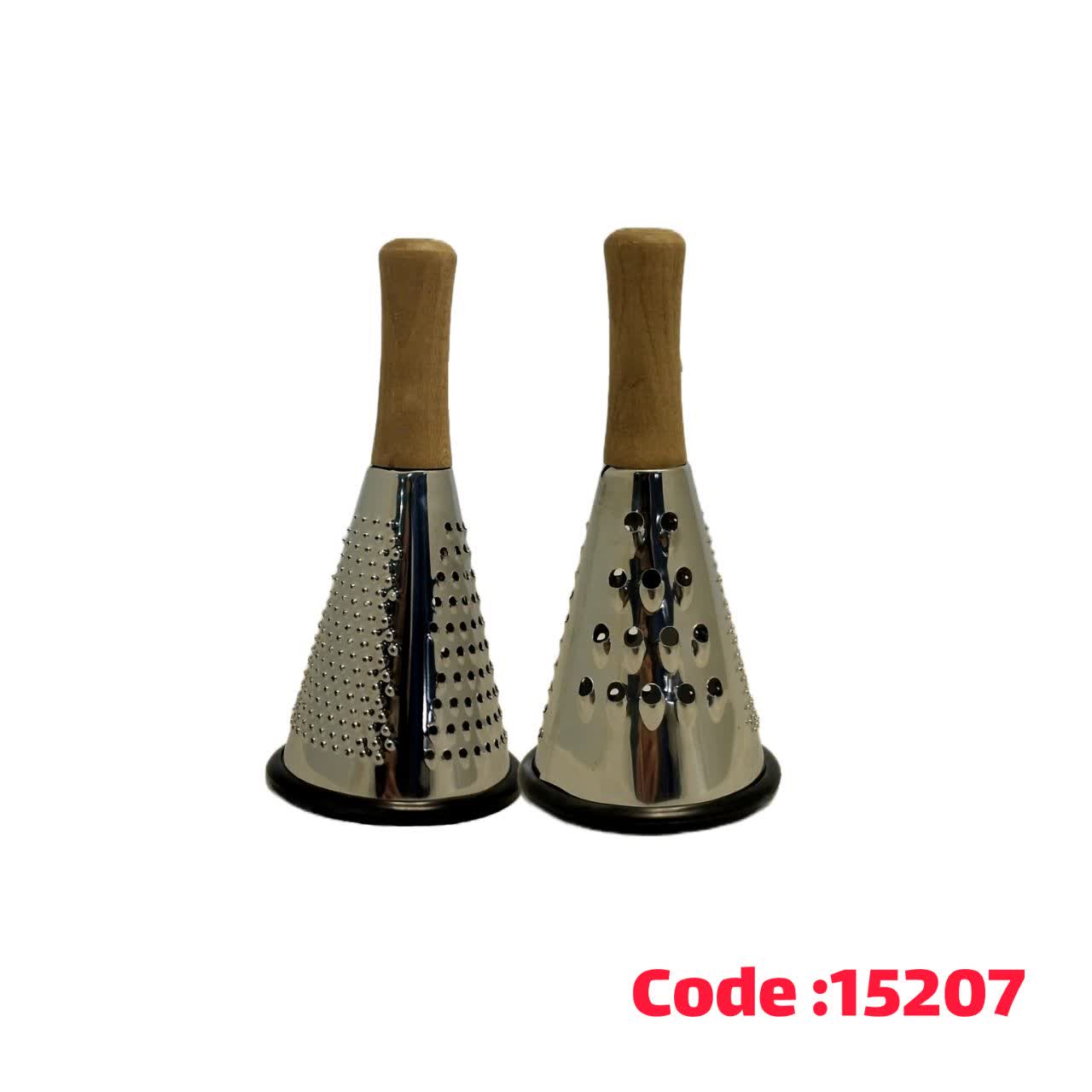 رنده مخروطی دسته چوب کوتاه فلزی