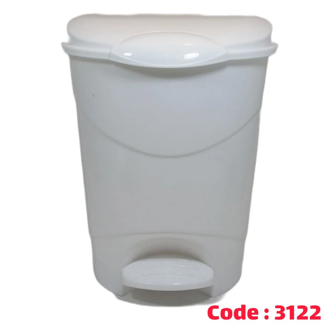 سطل پدالی 3 مرجان سفید 2430 ناصر
