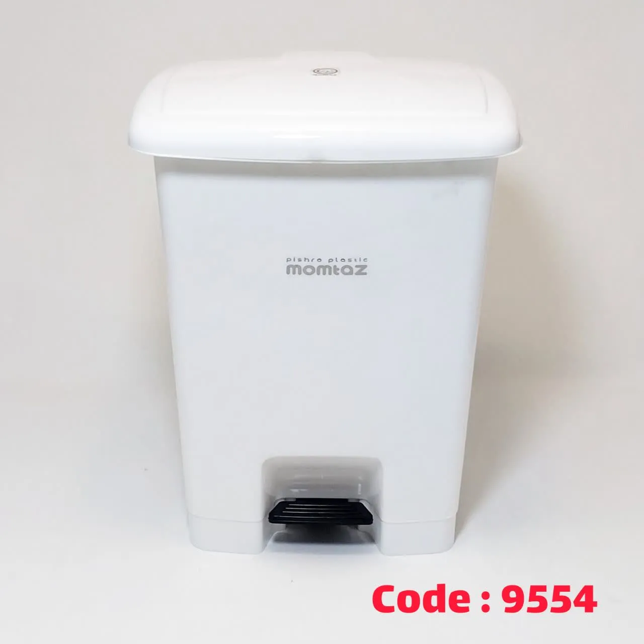سطل پدالی 4 گوش سفید 710 پیشرو ممتاز