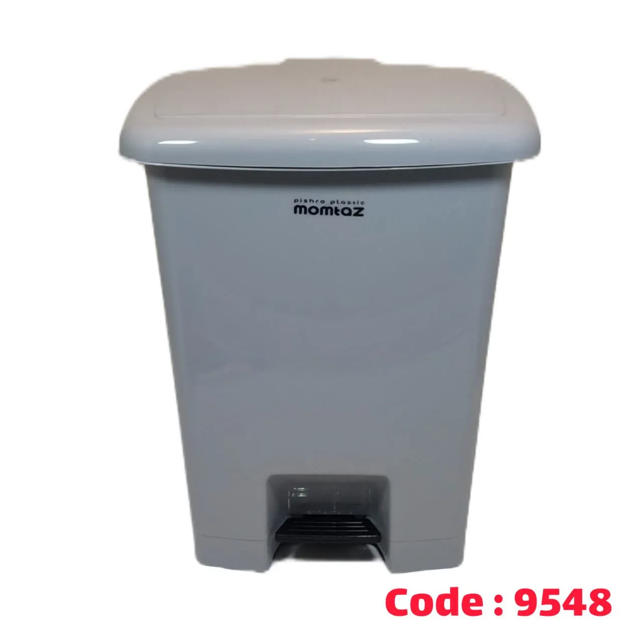 سطل پدالی 4 گوش طوسی 720 پیشرو ممتاز