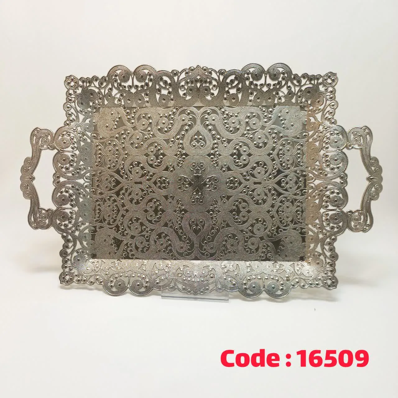 سینی مستطیل سیلور 3028 فلزی آسیا