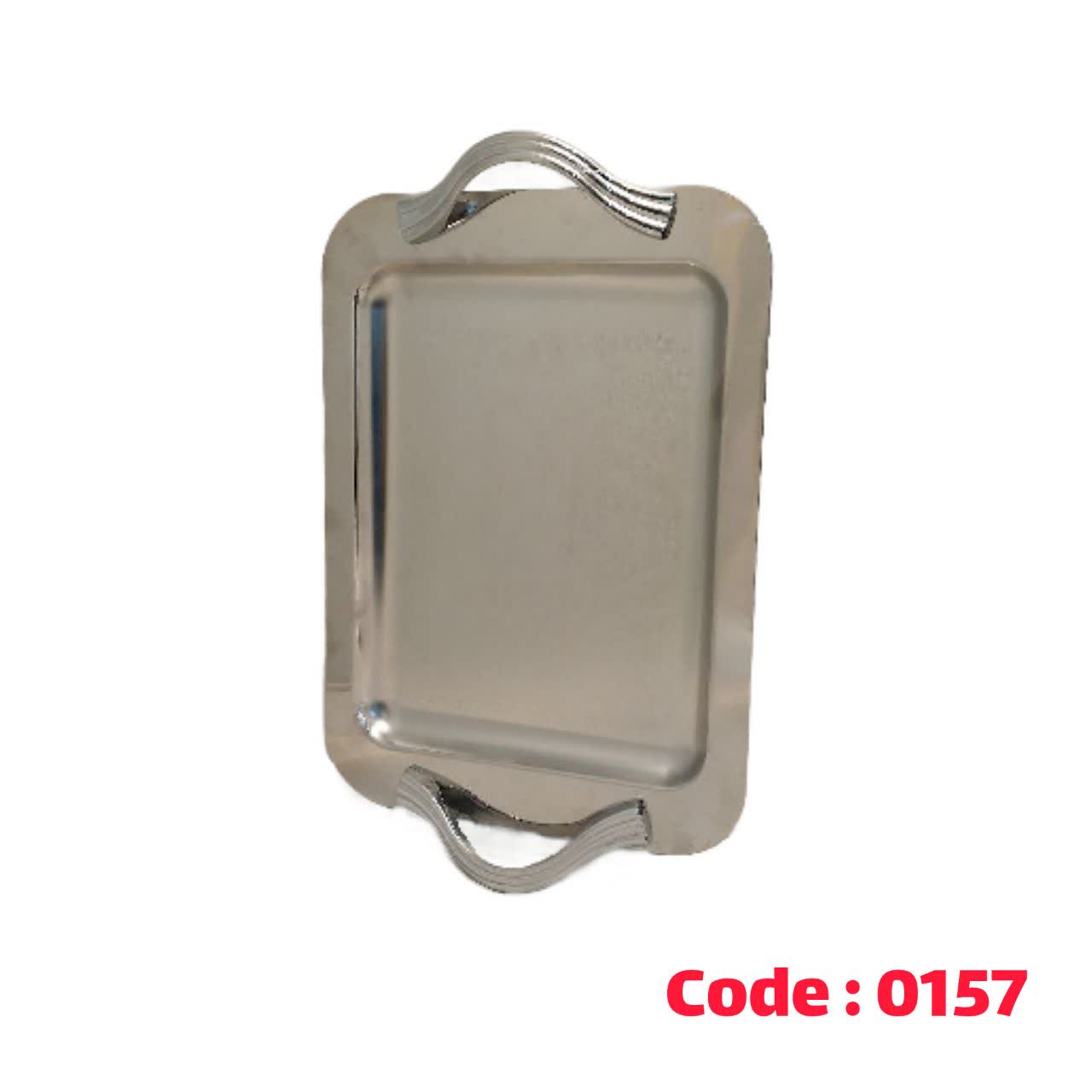 سینی مستطیل مات کوچک استیل 4038 یونیک