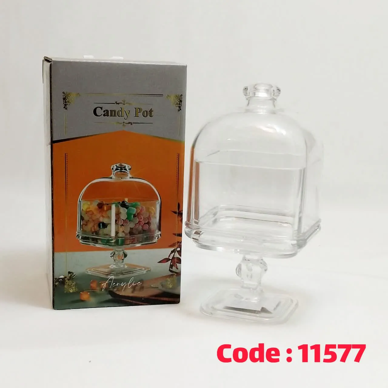 عسل خوری 4 گوش پایه دار کوچک اکرولیک
