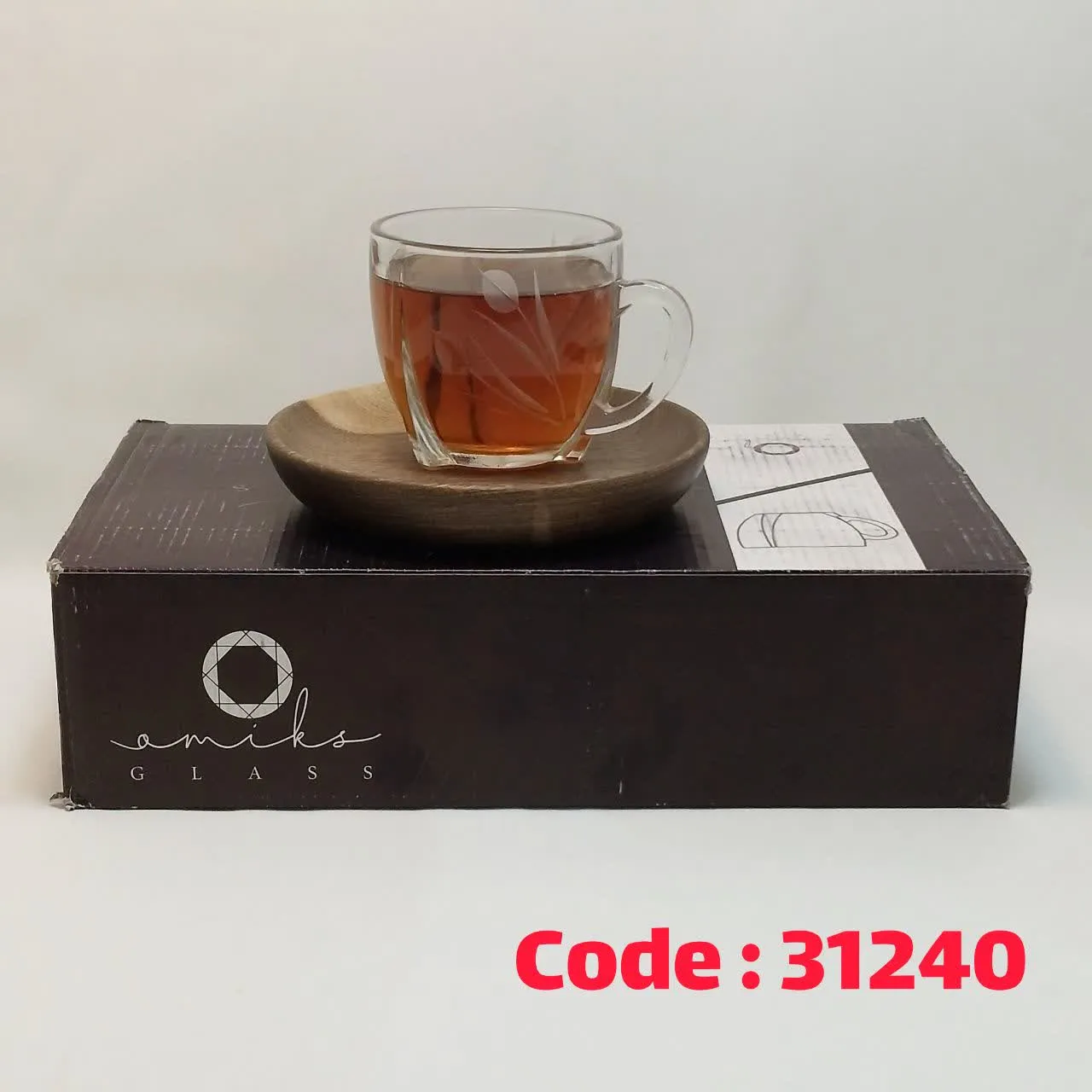 فنجان سلتیک تراش گلدار اونیکس