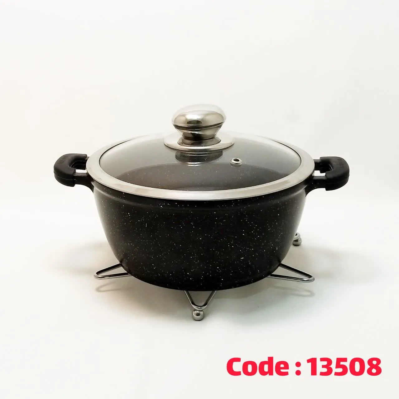 قابلمه 20 گریپ مشکی 420 تفلون زرساب