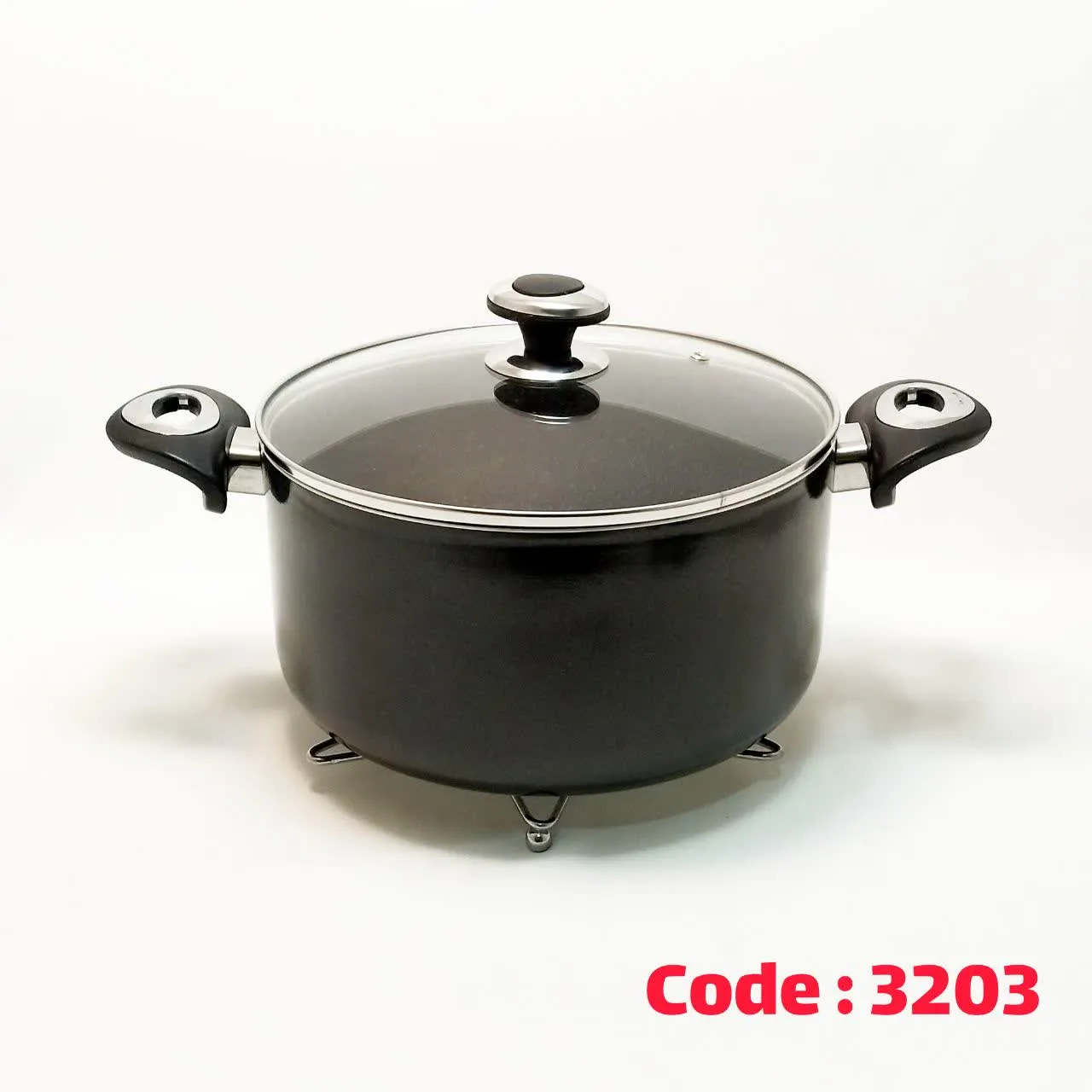 قابلمه 24 گرانیت مدادی 424 تفلون زرساب