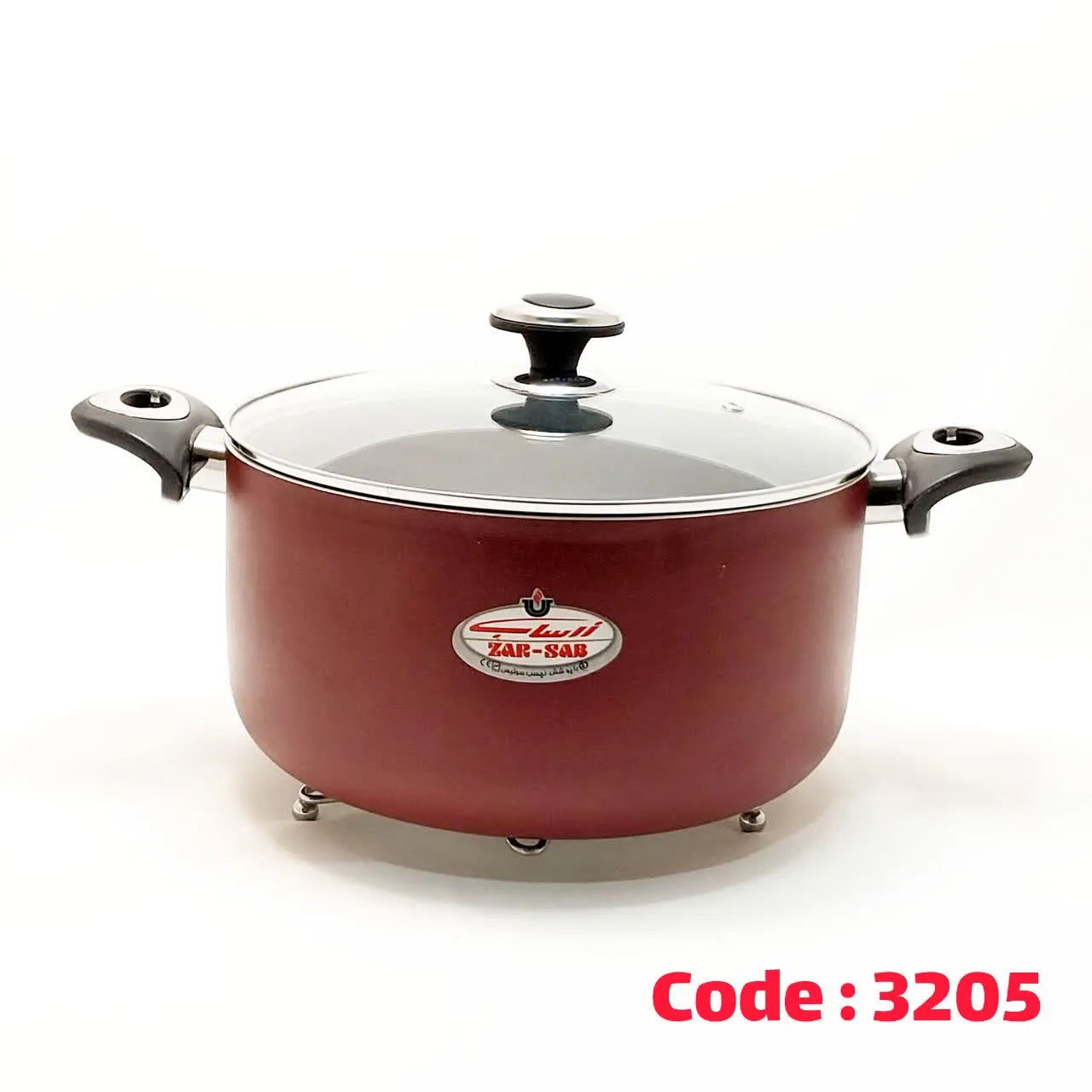قابلمه 26 گرانیت زرشکی 426 تفلون زرساب