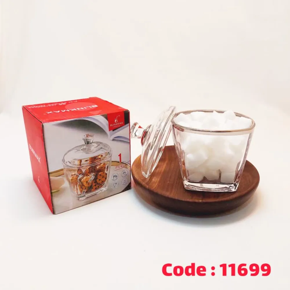 قندان 4 گوش استرلینگ لب نقره چین