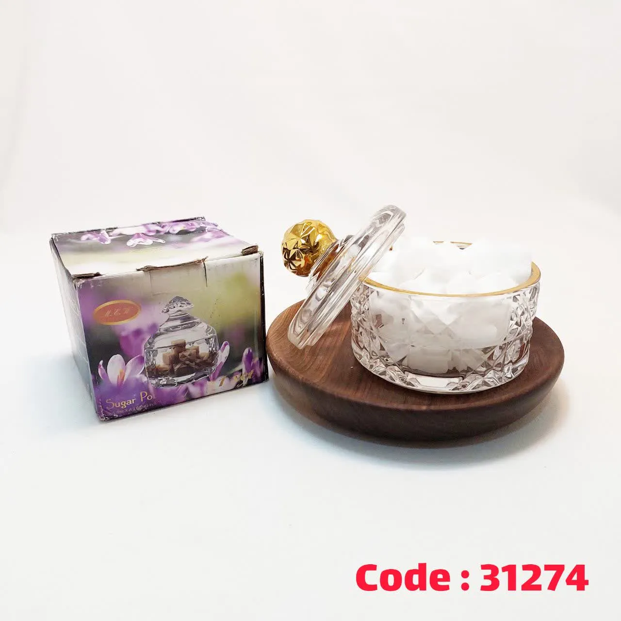 قندان میلیونه متوسط لب طلا چین