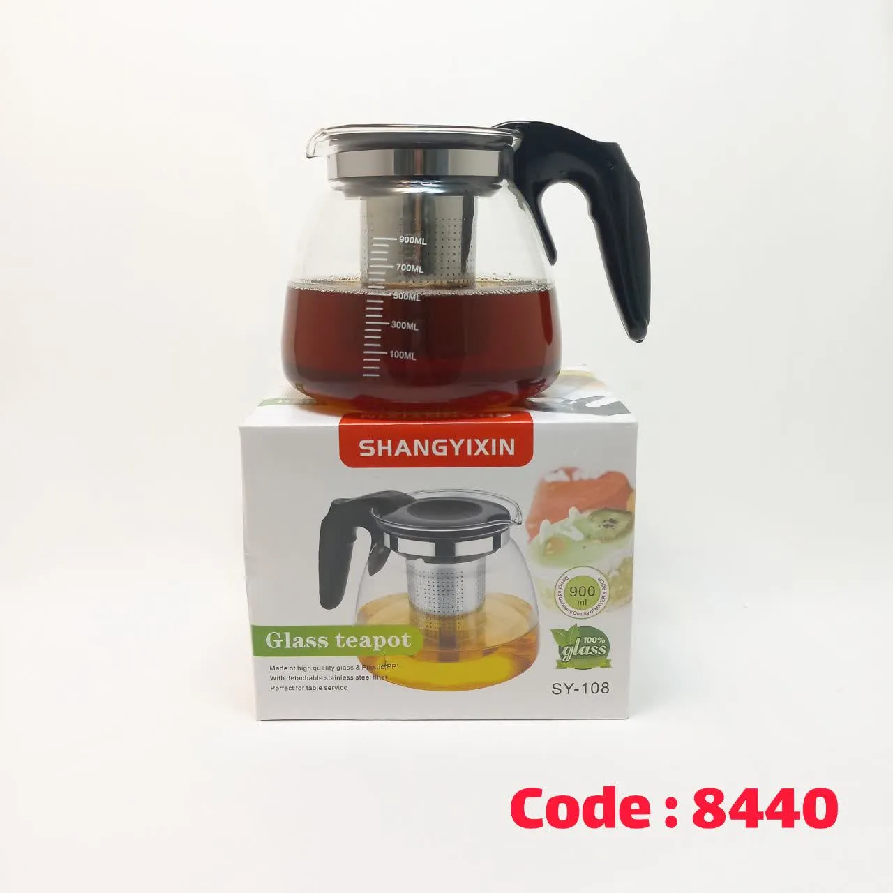 قوری چای ساز 0.9 لیتر پیرکس چین