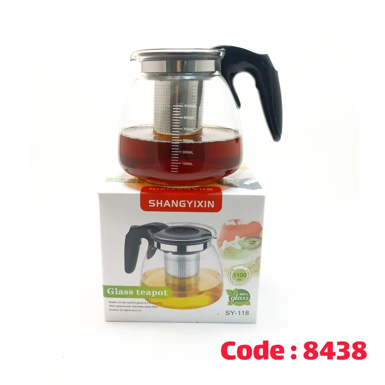 قوری چای ساز 1.1 لیتر پیرکس چین