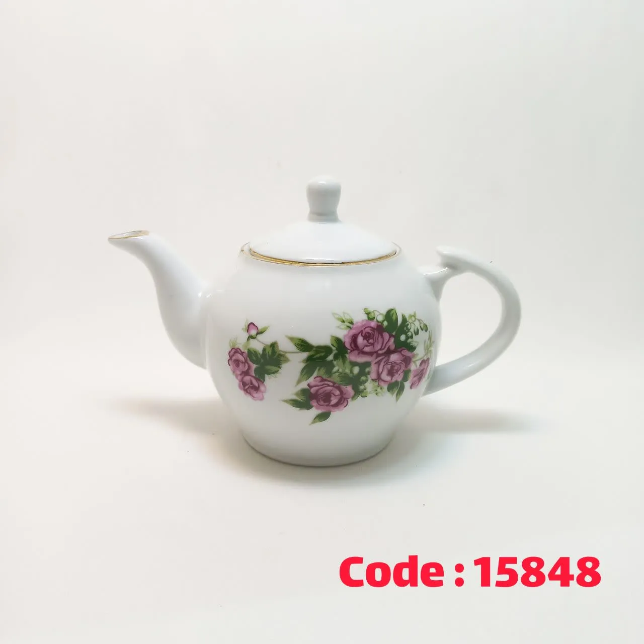 قوری گل سرخی 6 چینی تقدیس