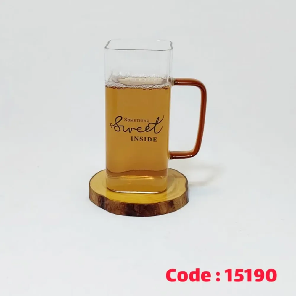 ماگ 4 گوش دسته رنگی بلند 679 پیرکس 