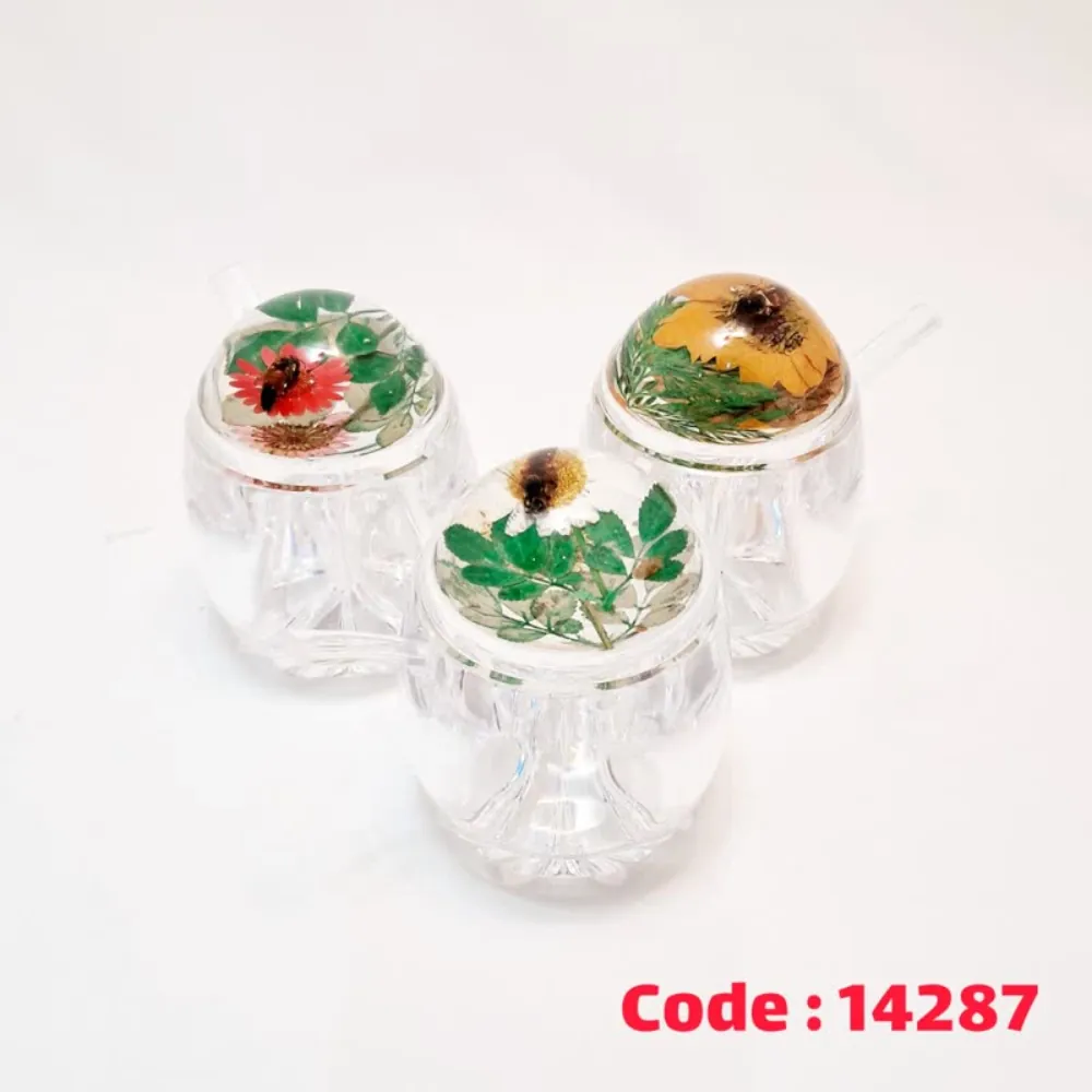 مرباخوری طرح گل زنبور کوچک 5806 اکرولیک 