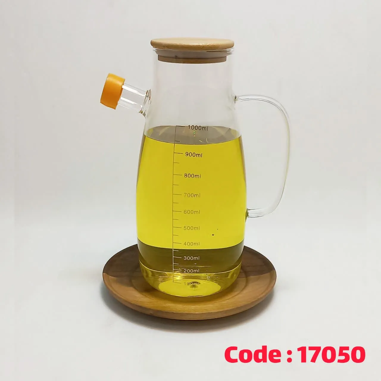 پارچ روغن مدرج 1 لیتر درب چوب 5364 پیرکس