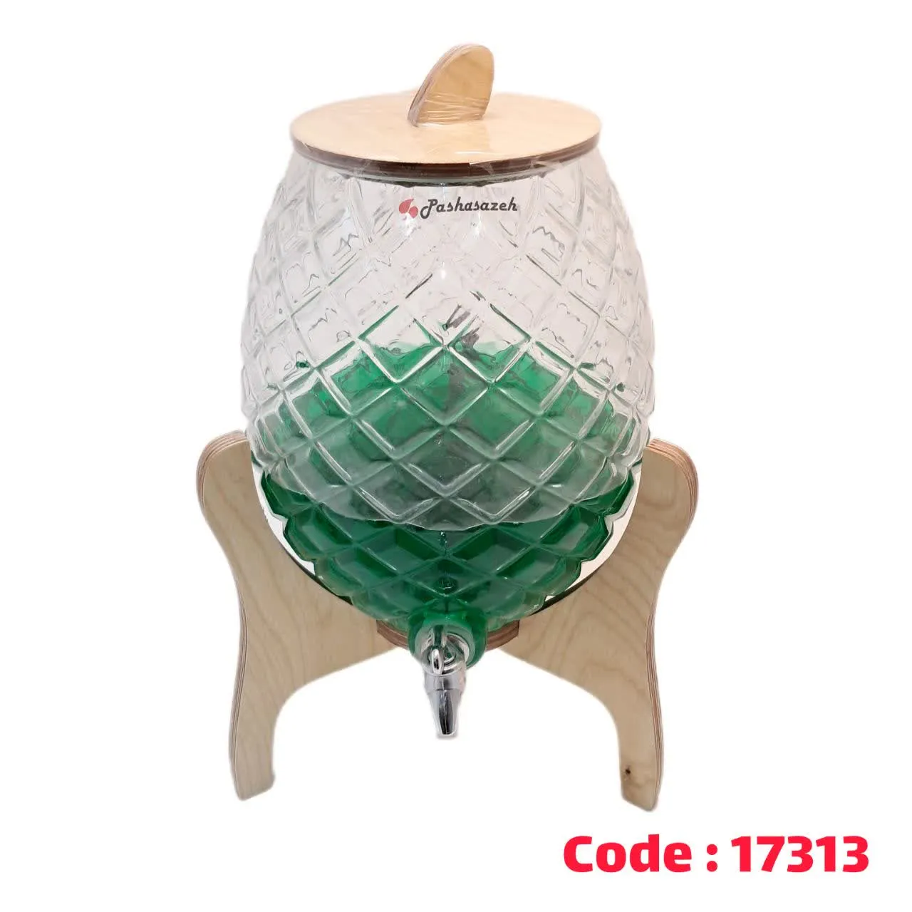 کلمن 5 لیتر رین بیضی زیر چوب 43150 بلور پاشا سازه 